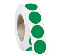 1000 PCS 3/4" Red Dot Stickers Round Circle Colored Coding Labels Garage Yard Sale Dot Stickers for Toddlers, Classroom，Office (Green)