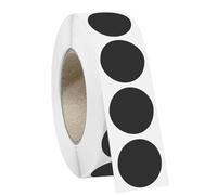 1000 PCS 3/4" Red Dot Stickers Round Circle Colored Coding Labels Garage Yard Sale Dot Stickers for Toddlers, Classroom，Office (Black)
