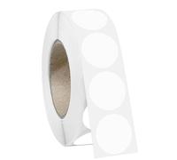 1000 PCS 3/4" Red Dot Stickers Round Circle Colored Coding Labels Garage Yard Sale Dot Stickers for Toddlers, Classroom，Office (White)