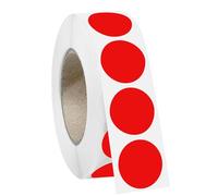 1000 PCS 3/4" Red Dot Stickers Round Circle Colored Coding Labels Garage Yard Sale Dot Stickers for Toddlers, Classroom，Office (Red)