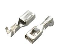 1000 Pcs 4.8mm Automotive Wire Connector Splice Terminal Socket Fuse Box Cable Harness Female Crimp Pins DJ621-4.8 * 0.8B