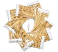 1000 PCS 6" Pointed, Long Cotton Swabs - Lint Free, Highly Absorbent Cotton Swabs with Wooden Sticks