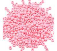 1000 Pcs Acrylic Pink DIY Pony Beads 6x9mm Bulk for Friendship Bracelet Necklace Jewelry Making Earring Pens Hair Beads Braiding Kit