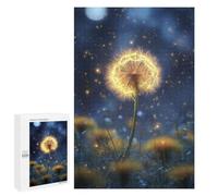 1000 PCS Adult Pieces Jigsaw Puzzle Glowing Dandelion Magic-1 Jigsaw Puzzles for Teenagers Hand Speed Race Difficult And Challenge Christmas Birthday Gifts 1000 PCS