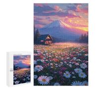 1000 PCS Adult Pieces Jigsaw Puzzle Mountain Cabin Serenity -1 Puzzle For Teenagers Difficult Hard Every Piece Is Unique - Challenging Family Fun Game 1000 PCS