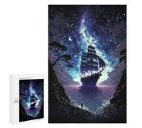 1000 PCS Adult Pieces Jigsaw Puzzle Night Sailing Adventure -1 Jigsaw Puzzles for Teenagers Hand Speed Race Difficult And Challenge Christmas Birthday Gifts 1000 PCS