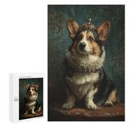 1000 PCS Adult Pieces Jigsaw Puzzle Royal Corgi Portrait-1 Puzzle For Teenagers Difficult Hard Every Piece Is Unique - Challenging Family Fun Game 1000 PCS