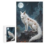 1000 PCS Adult Puzzles Art Fox with Mystical Markings Jigsaw for Teenagerss Enhance Memory Difficult And Challenge for Is Ideal As A Gift 1000 PCS