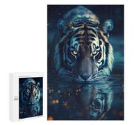 1000 PCS Adult Puzzles Beautiful Magical Tiger Puzzles for Adults Brain Teaser Game But Fun And Humorous Gifts for Friends And Family 1000 PCS