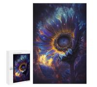 1000 PCS Adult Puzzles Cosmic Sunflower Bloom-6 Jigsaw for Teenagerss Enhance Memory Difficult And Challenge for Is Ideal As A Gift 1000 PCS
