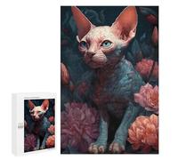1000 PCS Adult Puzzles Devon Rex Cat Dream Puzzles for Adults Brain Teaser Game But Fun And Humorous Gifts for Friends And Family 1000 PCS