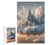 1000 PCS Adult Puzzles Floating Castle in The Clouds Puzzles for Adults Brain Teaser Game But Fun And Humorous Gifts for Friends And Family 1000 PCS