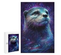 1000 PCS Adult Puzzles Galactic Otter Portrait -3 Jigsaw for Teenagerss Enhance Memory Difficult And Challenge for Is Ideal As A Gift 1000 PCS