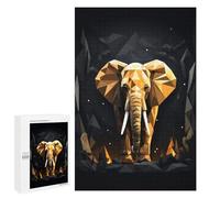 1000 PCS Adult Puzzles Geometric Style Elephant Puzzles for Adults Brain Teaser Game But Fun And Humorous Gifts for Friends And Family 1000 PCS