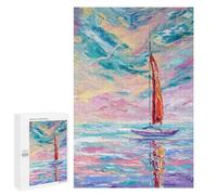 1000 PCS Adult Puzzles Scarlet Sail Jigsaw for Teenagerss Enhance Memory Difficult And Challenge for Is Ideal As A Gift 1000 PCS