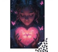 1000 Pcs Art Happy Lovers Jigsaw Puzzle Adult Kids Creative Rectangular Paper Puzzle Funny Educational Toy 1000pcs (38x26cm)