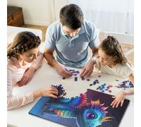 1000 Pcs Baby Dragon Jigsaw Puzzle Adult Creative Rectangular Puzzle Paper Puzzle Funny Educational Toy 1000pcs (38x26cm)