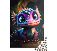 1000 Pcs Baby Dragon Jigsaw Puzzle Adult Creative Rectangular Puzzle Wooden Puzzle Funny Educational Toy 1000pcs (75x50cm)