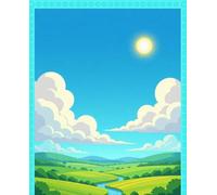 1000 pcs Blue Sky Themed Brain Stimulator Jigsaw Puzzle Adult Challenge Modern Home Decor & Unique Gift for Men Women & Seniors
