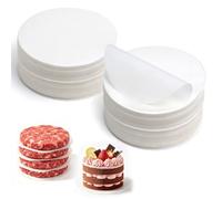 1000 Pcs Burger Paper Sheets Circles Burger Press Papers 11cm Non Stick | Food-Grade Burger Discs, Round Baking Parchment Paper, Greaseproof Paper for Cake Tin Liners, Patty, Cooking, Steaming, BBQ