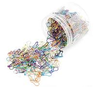 1000 Pcs Colorful Metal Knitting Pins Set, Pear Shaped Pins Bulb Stitch Markers, Metal Safety Pins with 10 Colors Gourd Pins for DIY Sewing Clothing Craft Making