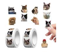 1000 Pcs Cute Stickers, Cat Stickers, Katseye Stickerss with Meme, Cute Kawaii Animal Sticker for Scrapbooking, Waterproof Vinyl Laptop Sticker, Funny Cat Stickerss for Water Bottle Notebooks Decals
