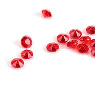 1000 PCS Diamond Confetti,4.5MM Clear Acrylic Diamond Table Confetti Crystals Jewel Table Scatters Vase Fillers Beads Glass Gems Stones for Wedding Bridal Shower Birthday (Red)