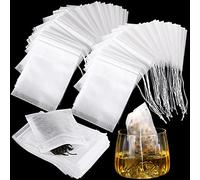 1000 Pcs Disposable Tea Bags Bulk for Loose Leaf Tea Drawstring Empty Coffee Sachets Filter Infuser Strainers for Coffee Spice Herbs(3.94 x 4.72 Inch)