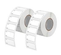 1000 Pcs Freezer Labels, Adhesive Address Label, Food Date Stickers White Sticky Labels On a Roll, Easy Peel Off Storage Stickers for Kitchen Freezer Containers Jars Boxes (1000)