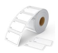 1000 Pcs Freezer Labels, Food Freezer Lables, Removable Food Stickers, Waterproof & Oil-Proof, Sticky Labels On a Roll, Easy Peel Off and Easy to Write for Freezer, Containers, Jars