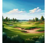 1000 pcs Fun Jigsaw Puzzle for Adults Wiew of A Golf Course As If It was Picture of A Real Golf Course Puzzles Fun Challenging Educational Gift Art Home Decorch