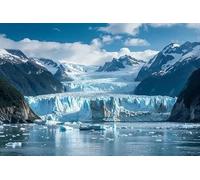 1000 pcs Glacier Bay Alaska National Park Creative Fun Jigsaw Puzzle for Adults Challenging Traditional Puzzle Perfect for Family Nights Game