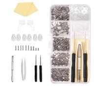 1000 Pcs Glasses Repair Tool Kit Spectacles Repair Screws Set Eyeglasss Sunglass Glasses Repair Tool Kit Set with Mini Screwdriver, Screws Nuts, Glasses Cloth, Silicone Nose Pads, Tweezer