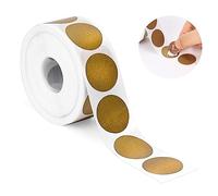 1000 Pcs Gold Round Scratch Off Stickers, 1 Inch Custom Stickers for DIY, Scratch Cards, Tickets