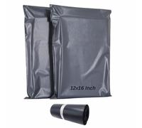 1000 Pcs Grey Mailing Bags 12x16 Inch, Self-Seal Poly Postal Envelopes for Parcels, Medium Postage Packaging 305mm x 407mm
