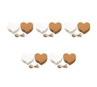 1000 Pcs Heart Shaped Paper Gift Tags Blank Hang Tags with String
