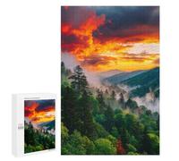 1000 PCS Jigsaw Amazon Rainforest Sunset -1 Jigsaws for Adults Puzzle But Fun And Humorous Challenging To Complete Unique Birthday And Xmas Gifts 1000 PCS