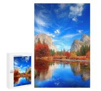 1000 PCS Jigsaw Autumn Valley Reflections Jigsaws for Adults Puzzle But Fun And Humorous Challenging To Complete Unique Birthday And Xmas Gifts 1000 PCS