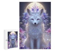 1000 PCS Jigsaw Enchanted Moonlit Fox Crown Jigsaws for Adults Puzzle But Fun And Humorous Challenging To Complete Unique Birthday And Xmas Gifts 1000 PCS
