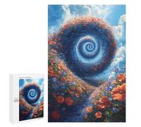 1000 PCS Jigsaw Floral Spiral Pathway Jigsaws for Adults Puzzle Stress Reliever Parent-child Interaction Unique Birthday And Xmas Gifts 1000 PCS