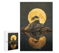 1000 PCS Jigsaw Full Moon Island Reflection Jigsaw Puzzles for Adults Family Activities Help The Brain Exercise Deal As Gifts for The Whole Family 1000 PCS