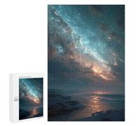1000 PCS Jigsaw Galactic Beach Sunset Jigsaws for Adults Puzzle But Fun And Humorous Challenging To Complete Unique Birthday And Xmas Gifts 1000 PCS