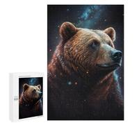 1000 PCS Jigsaw Galactic Bear Portrait -3 Adult Jigsaw Puzzles For Family Fun Parent-child Interaction Gifts for Friends And Family 1000 PCS