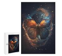 1000 PCS Jigsaw Galactic Butterfly Art Print Jigsaw Puzzles for Adults Family Activities Help The Brain Exercise Deal As Gifts for The Whole Family 1000 PCS