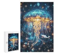 1000 PCS Jigsaw Jellyfish Glow in The Dark Jigsaws for Adults Puzzle But Fun And Humorous Challenging To Complete Unique Birthday And Xmas Gifts 1000 PCS