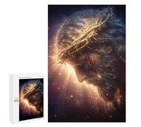 1000 PCS Jigsaw Jesus Christ Crown of Thorns Art Print -1 Jigsaw Puzzles for Adults Family Activities Help The Brain Exercise Deal As Gifts for The Whole Family 1000 PCS