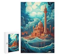 1000 PCS Jigsaw Magical Night Castle Jigsaws for Adults Puzzle But Fun And Humorous Challenging To Complete Unique Birthday And Xmas Gifts 1000 PCS