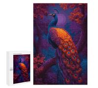 1000 PCS Jigsaw Peacock in Enchanted Forest Jigsaw Puzzles for Adults Family Activities Help The Brain Exercise Deal As Gifts for The Whole Family 1000 PCS