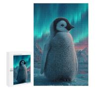 1000 PCS Jigsaw Penguin Aurora Borealis-3 Jigsaws for Adults Puzzle But Fun And Humorous Challenging To Complete Unique Birthday And Xmas Gifts 1000 PCS