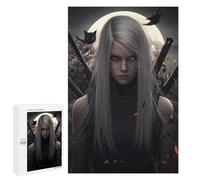 1000 PCS Jigsaw Puzzle Dark Fantasy Warrior Artwork -1 Jigsaw for Teenagers Hand Speed Race Wishlist with Santa Claus Toys Educational Games 1000 PCS